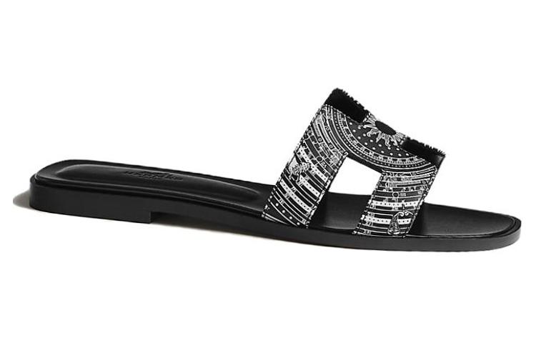 Order (W) 爱马仕 Oran 凉鞋 '黑白' H232159Z-02