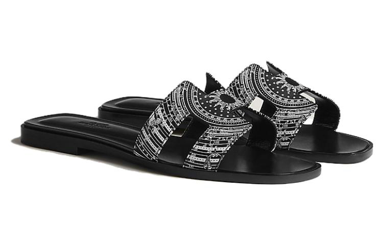 Lookbook (W) 爱马仕 Oran 凉鞋 '黑白' H232159Z-02