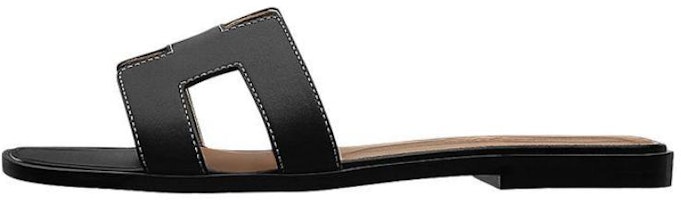 (Women) HERMES Oran Sandal 'Black Brown' H021056Z-01 (Women) HERMES Oran Sandal 'Black Brown' H021056Z-01