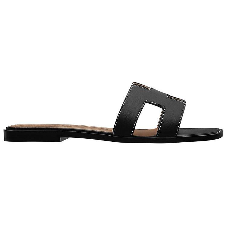 Order (W) Sandalias HERMES Oran 'Negro Marrón' H021056Z-01