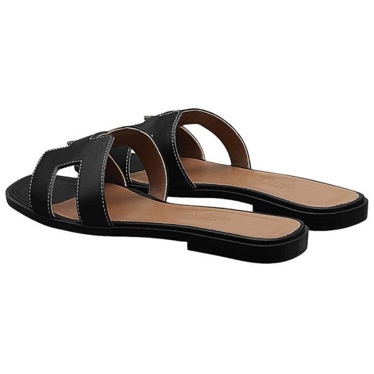 Shop (W) Sandalias HERMES Oran 'Negro Marrón' H021056Z-01