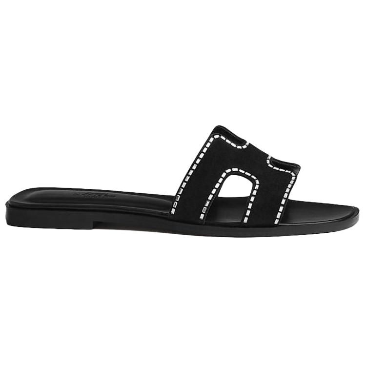 (W) HERMES Oran Sandal 'Black Fashion Trend' 圖 2