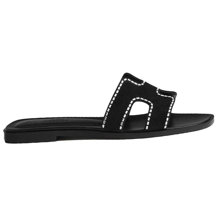 (W) HERMES Oran Sandal 'Black Fashion Trend' 圖 3