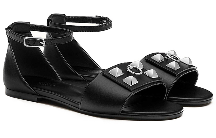 (W) HERMES Oran Sandal 'Black Palladium' 圖 2