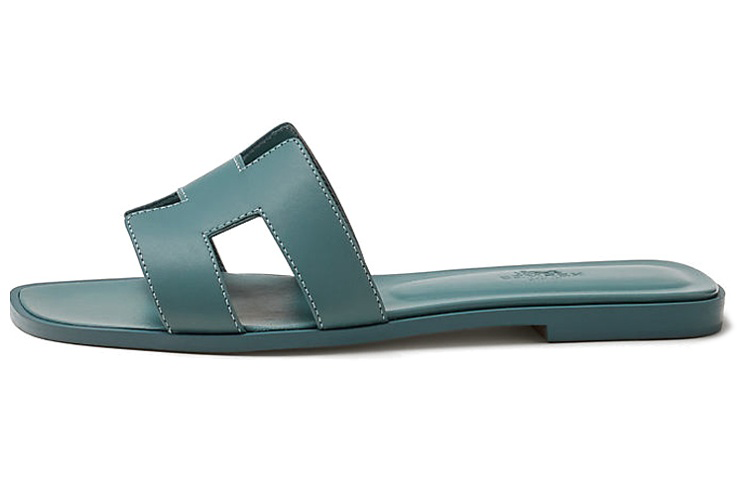 (Women) HERMES Oran Sandal 'Blue' H202230Z-6U