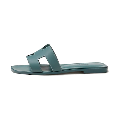 (W) HERMES Oran Sandal 'Blue'