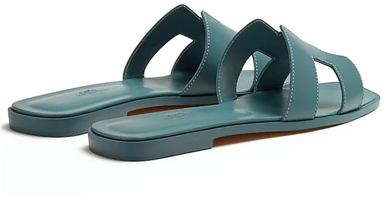 HERMES愛馬仕 Oran 小牛皮 舒適套穿 時尚拖鞋 女款 藍色 Purchase HERMES愛馬仕 Oran 小牛皮 舒適套穿 時尚拖鞋 女款 藍色