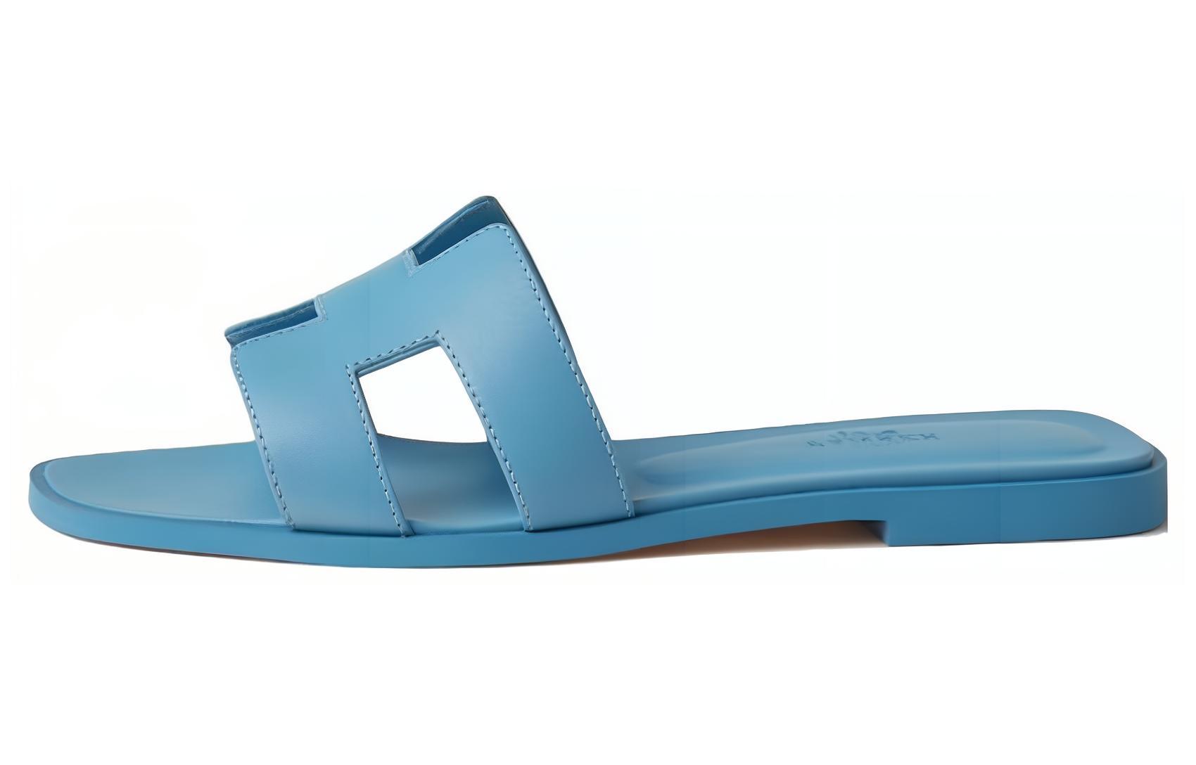 (Women) HERMES Oran Sandal 'Blue' H202230Z-JT