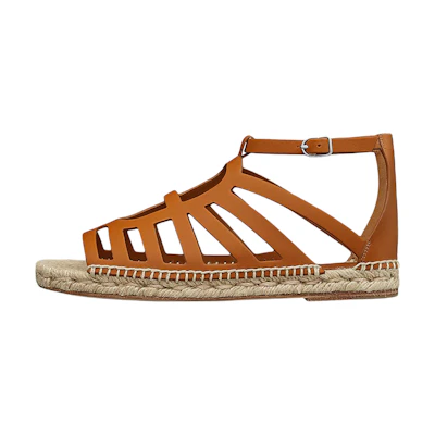 (W) HERMES Oran Sandal 'Brown'