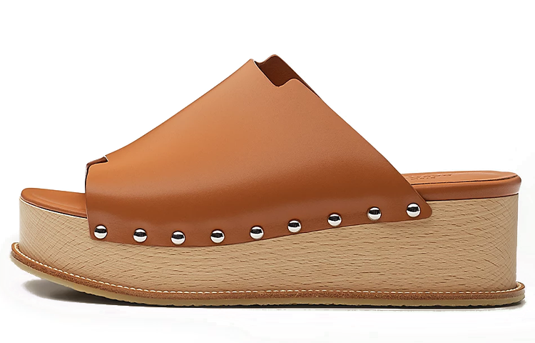 Buy (W) 에르메스 오란 샌들 (브라운) H221045Z-1V