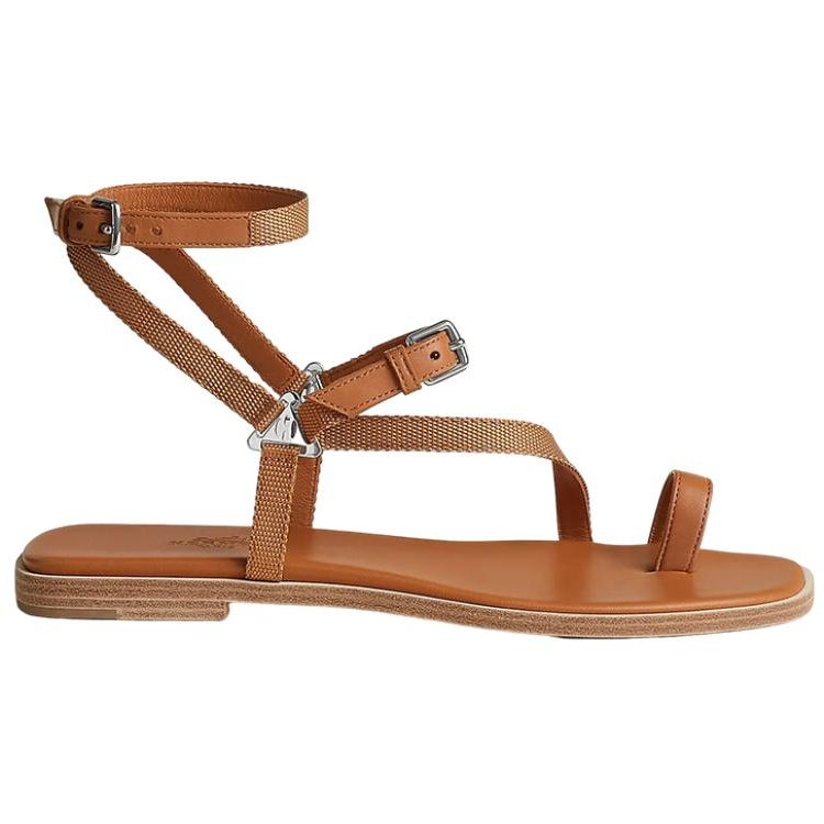 (W) HERMES Oran Sandal 'Brown' 圖 2