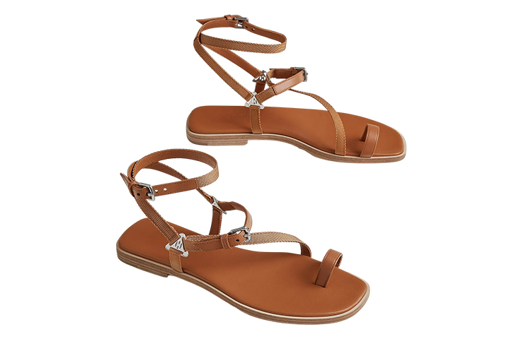 (W) HERMES Oran Sandal 'Brown' 圖 4