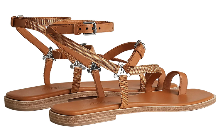 (W) HERMES Oran Sandal 'Brown' 圖 5