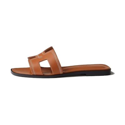 (W) HERMES Oran Sandal 'Brown'