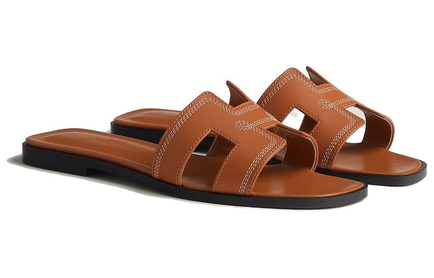 (W) HERMES Oran Sandal 'Brown' 圖 3