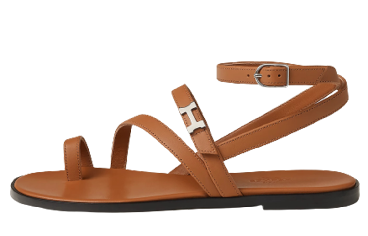 Buy (W) Sandalias HERMES Oran 'Hebilla Marrón' H232080Z-A3