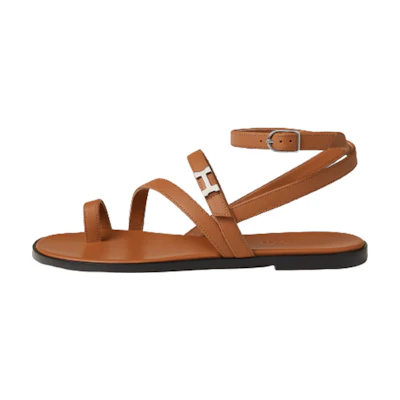 (W) HERMES Oran Sandal 'Brown Buckle'