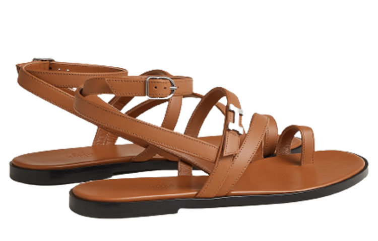 (W) HERMES Oran Sandal 'Brown Buckle' 圖 4