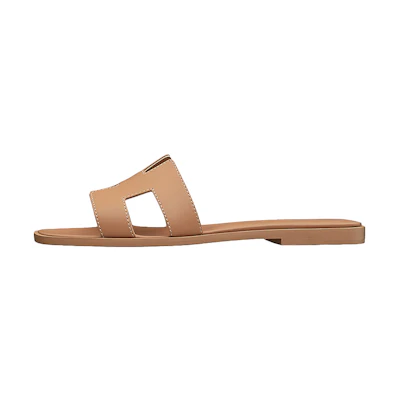 (W) HERMES Oran Sandal 'Coffee'