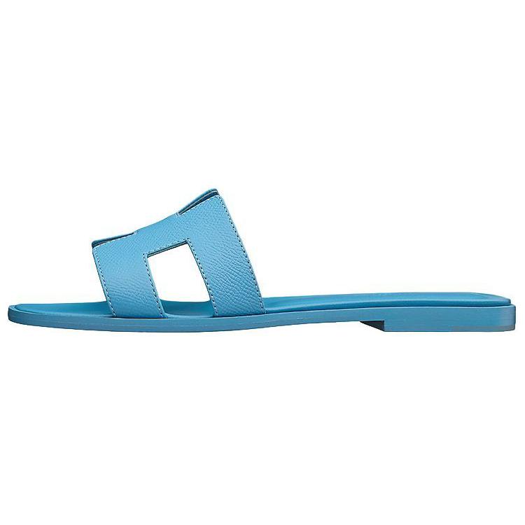 Buy (W) Sandal HERMES Oran 'Glazed Blue' H202272Z-0Z