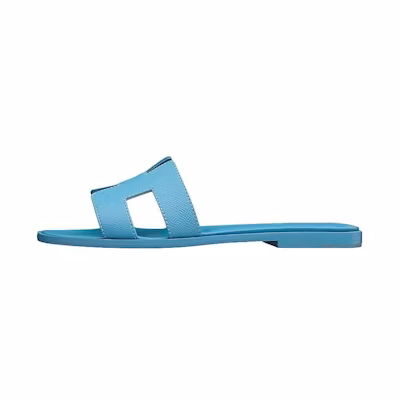 (W) HERMES Oran Sandal 'Glazed Blue'