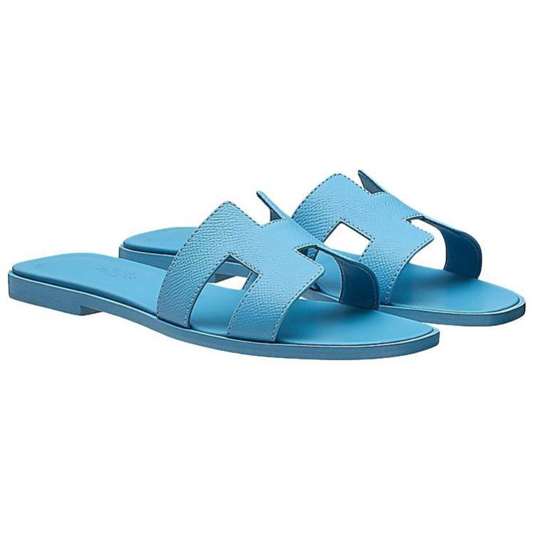 Shop (Women) HERMES Oran Sandal 'Glazed Blue' H202272Z-0Z