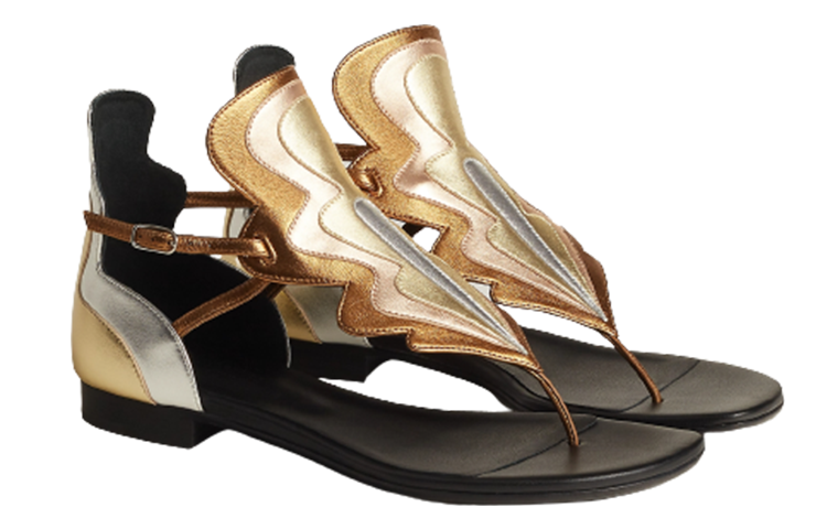 (W) HERMES Oran Sandal 'Gold' 圖 2