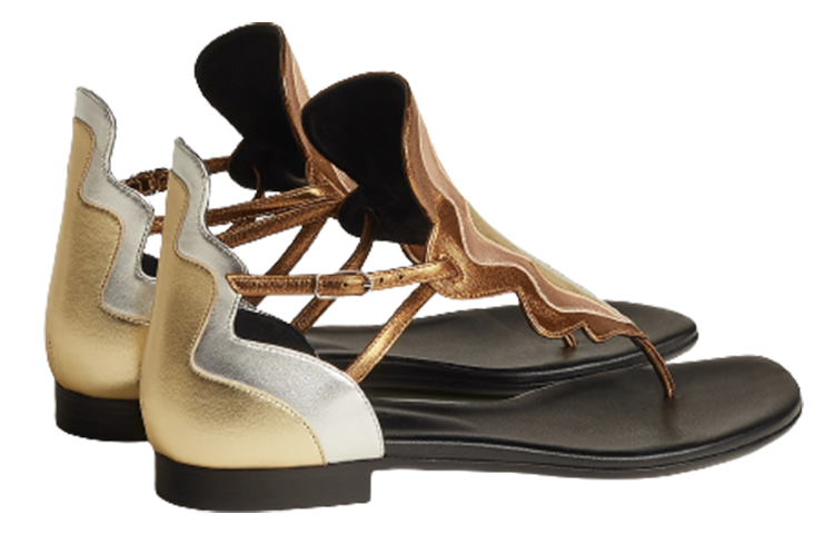 (W) HERMES Oran Sandal 'Gold' 圖 3