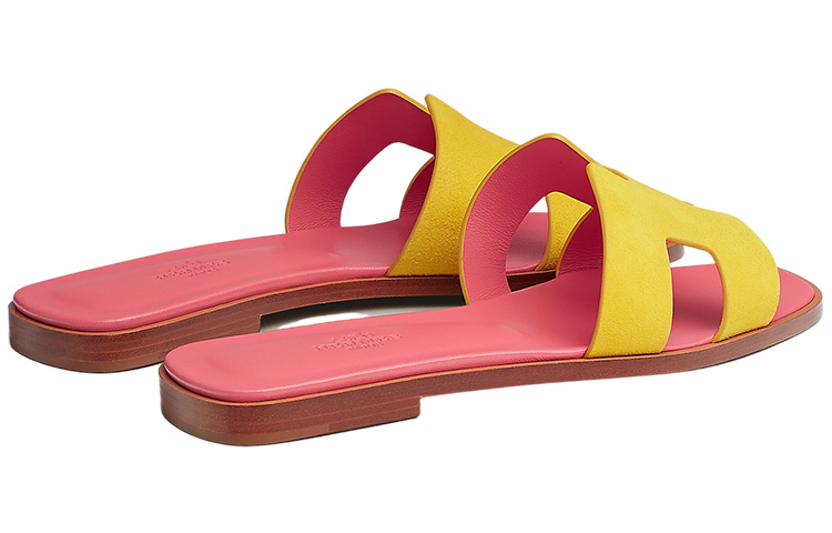 Shop (W) 爱马仕 Oran 凉鞋 '砾黄色' H221208Z-96