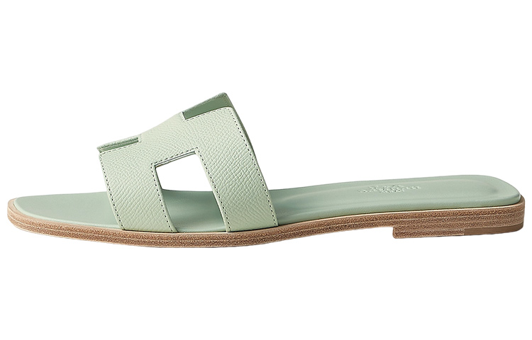 (Women) HERMES Oran Sandal 'Green' H202272Z-6C
