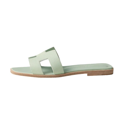 (W) HERMES Oran Sandal 'Green'