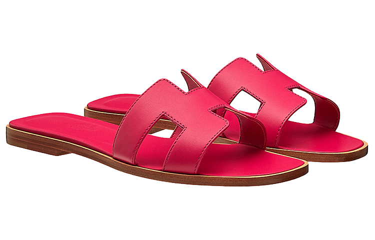 Lookbook (W) Sandales HERMÈS Oran ''Rose Givré''. H202230Z-3L