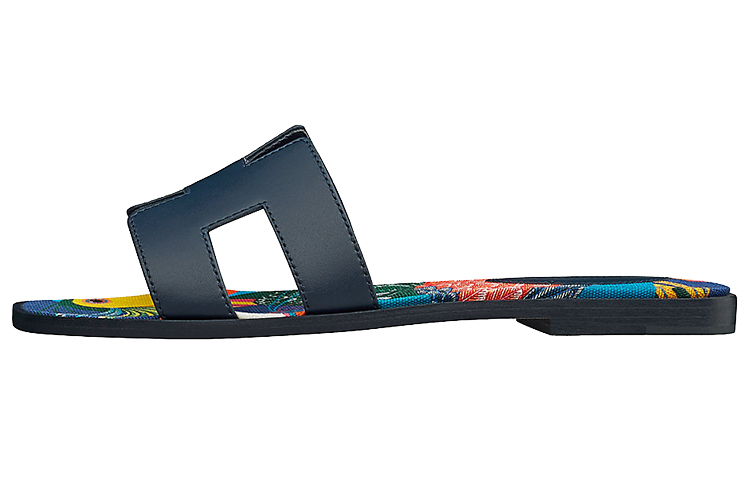 (W) HERMES Oran Sandal 'Indigo'