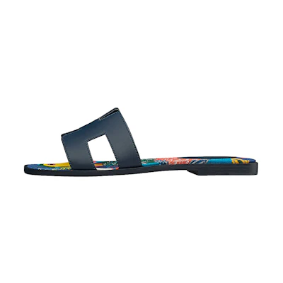 (W) HERMES Oran Sandal 'Indigo'