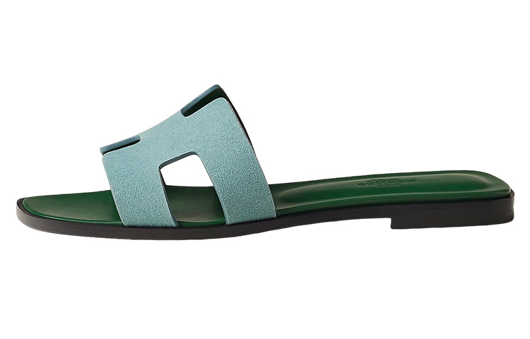 (W) HERMES Oran Sandal 'Light Blue'
