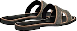 Shop (W) HERMES Oran Sandal ''Liu Jin Zwart'' H142149Z-N3