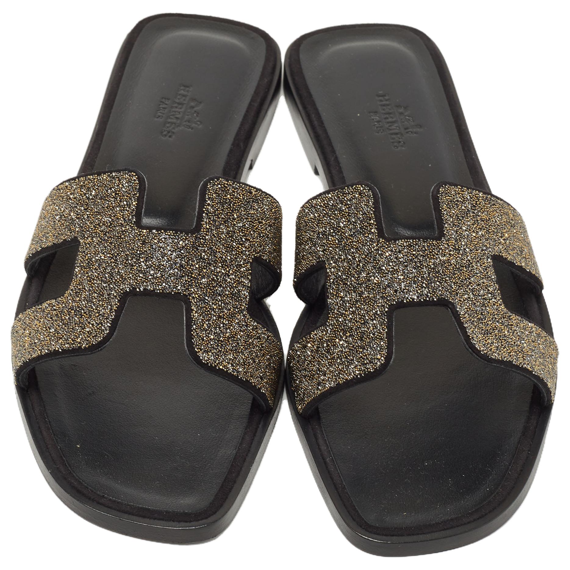 (W) HERMES Oran Sandal 'Liu Jin Black' 圖 5