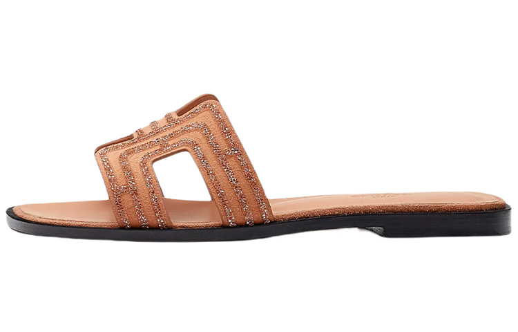 (Women) HERMES Oran Sandal 'Nude' H212010Z-3E
