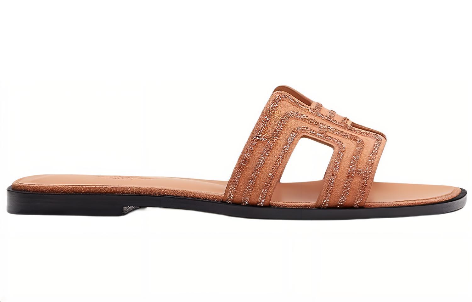 Order Hermes 愛馬仕 Oran 拖鞋 女款 裸色