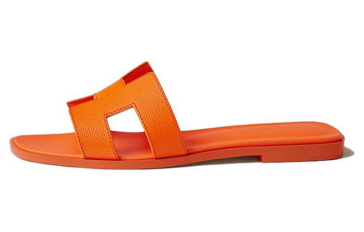 (W) HERMES Oran Sandal 'Orange'