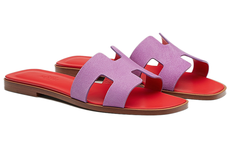 Lookbook (W) エルメス Oran サンダル パープル H221208Z-5C