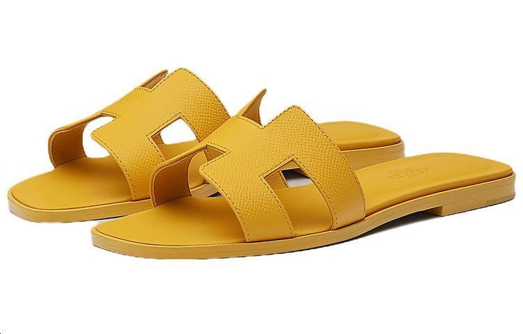 (W) HERMES Oran Sandal 'Pebble Yellow' 圖 4