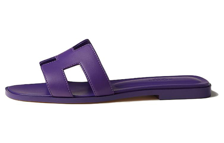 (W) HERMES Oran Sandal 'Purple'