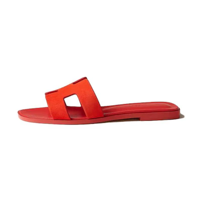 (W) HERMES Oran Sandal 'Red'