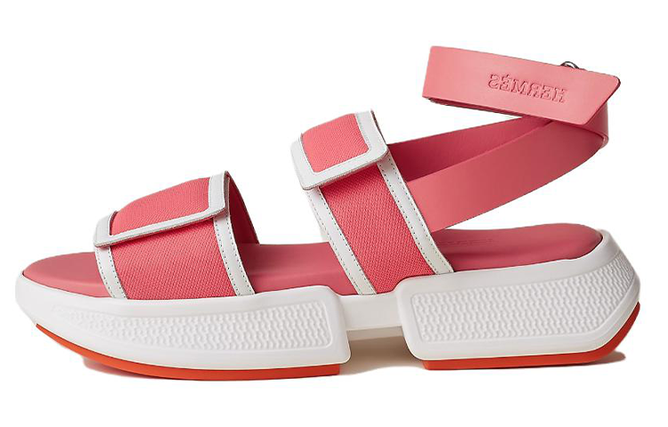 (W) HERMES Oran Sandal 'Red'