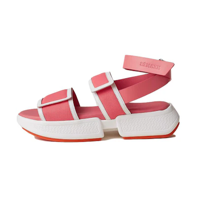 (W) HERMES Oran Sandal 'Red'