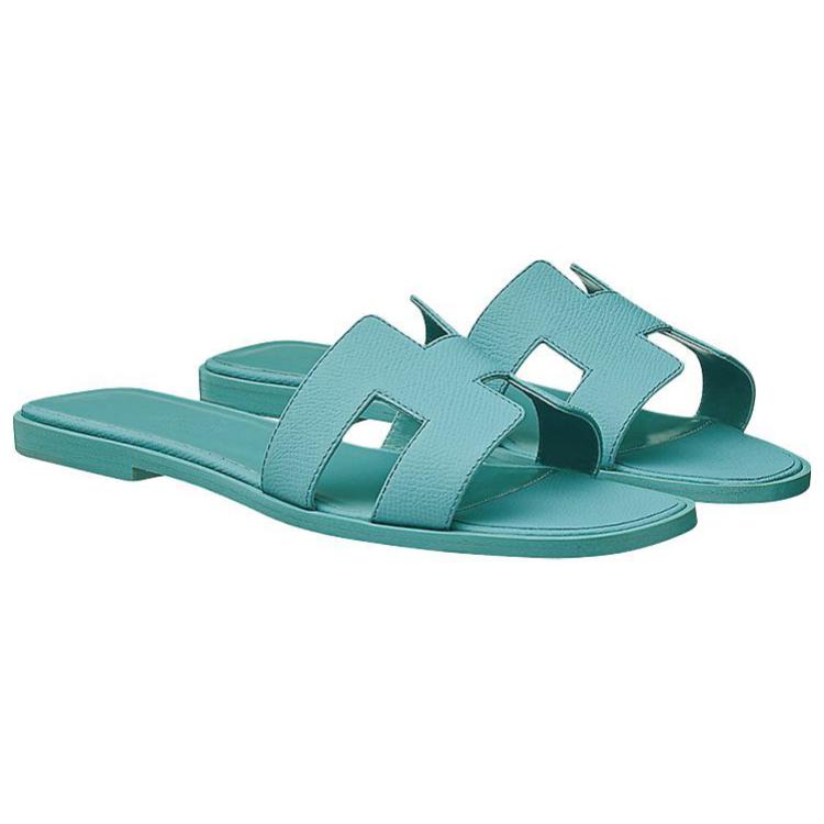 (W) HERMES Oran Sandal 'Sea Blue' 圖 3