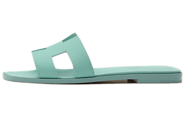 (W) HERMES Oran Sandal 'Seal Foam Green'