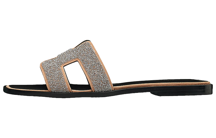 (Women) HERMES Oran Sandal 'Silver Grey' H142149Z-BA
