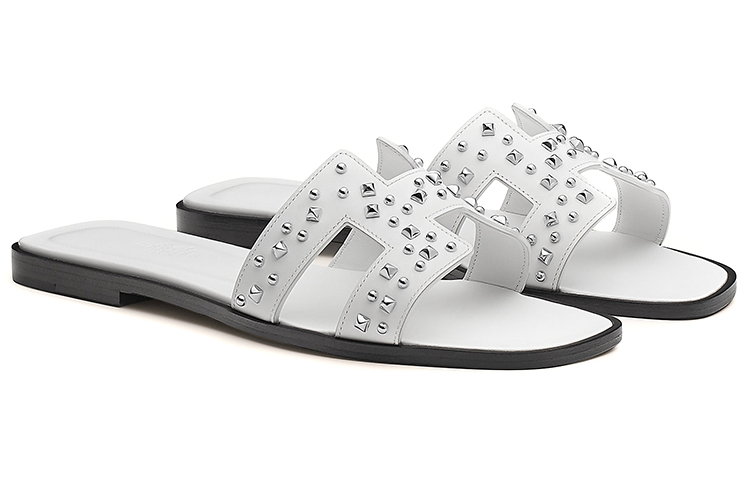(W) HERMES Oran Sandal 'Simple Fashion White' 圖 3